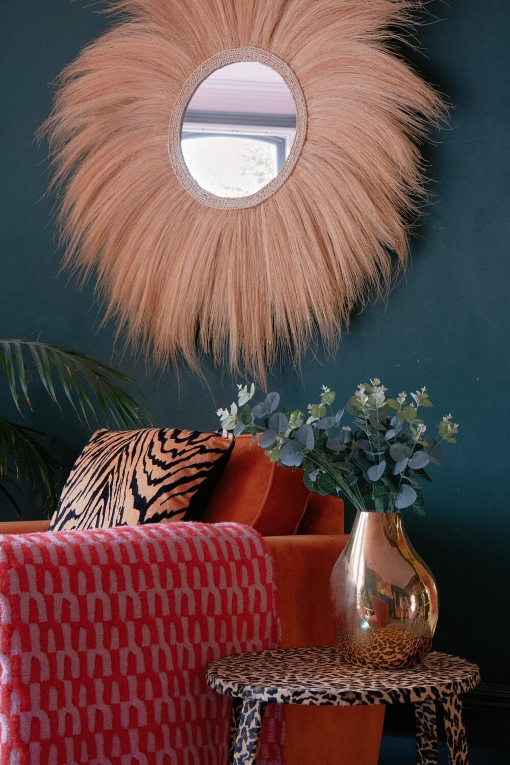 A Fun Colorful Family House in England 3 living-room-detail-mirror-nordroom