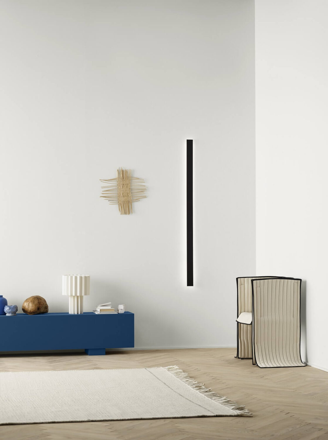 Jotun Lady Color Collection 2024: Your Home is Your Canvas 33 living-room-light-neutrals-blue-cabinet-nordroom