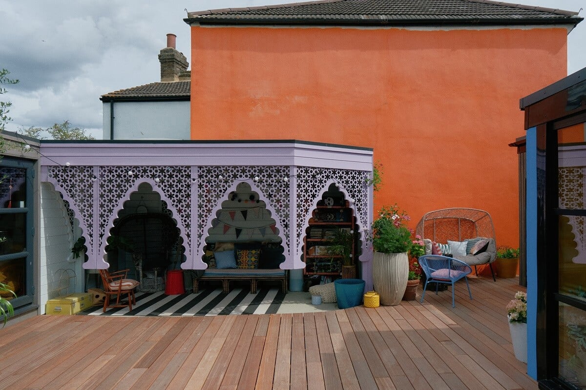 A Fun Colorful Family House in England 37 moroccan-style-outdoor-terrace-nordroom