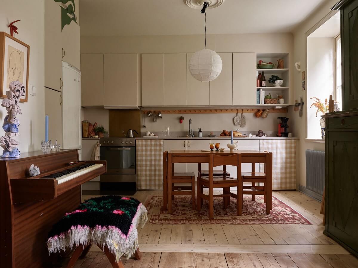 Sliding Glass Doors in a Scandinavian Apartment 16 open-plan-kitchen-living-room-nordroom