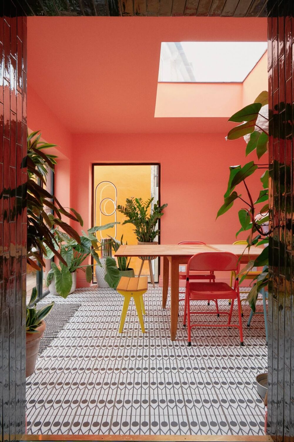 Best of 2023: Dining Rooms 20 pink-dining-room-with-skylight-nordroom