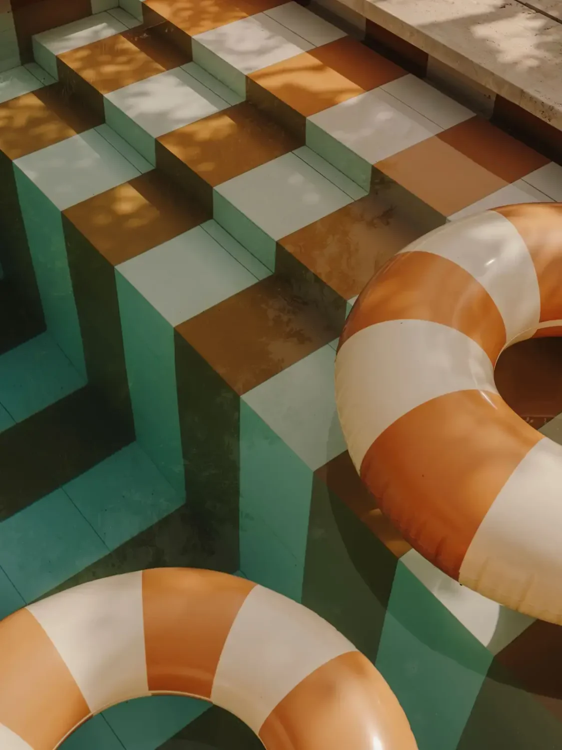 A Historic Townhouse on Majorca with a Striped Pool 32 striped-tiles-in-swimming-pool