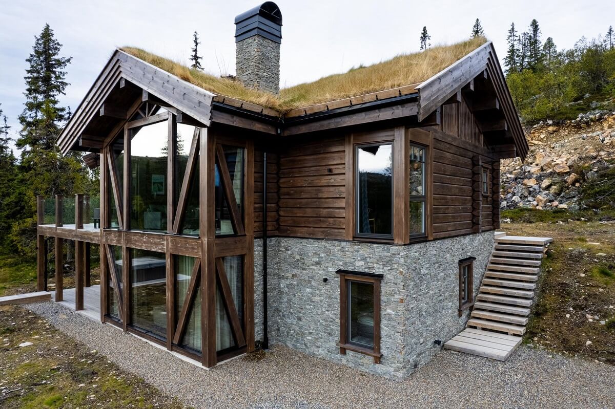 A Modern Rustic Log House in Sweden 19 swedish-log-house-exterior-nordroom