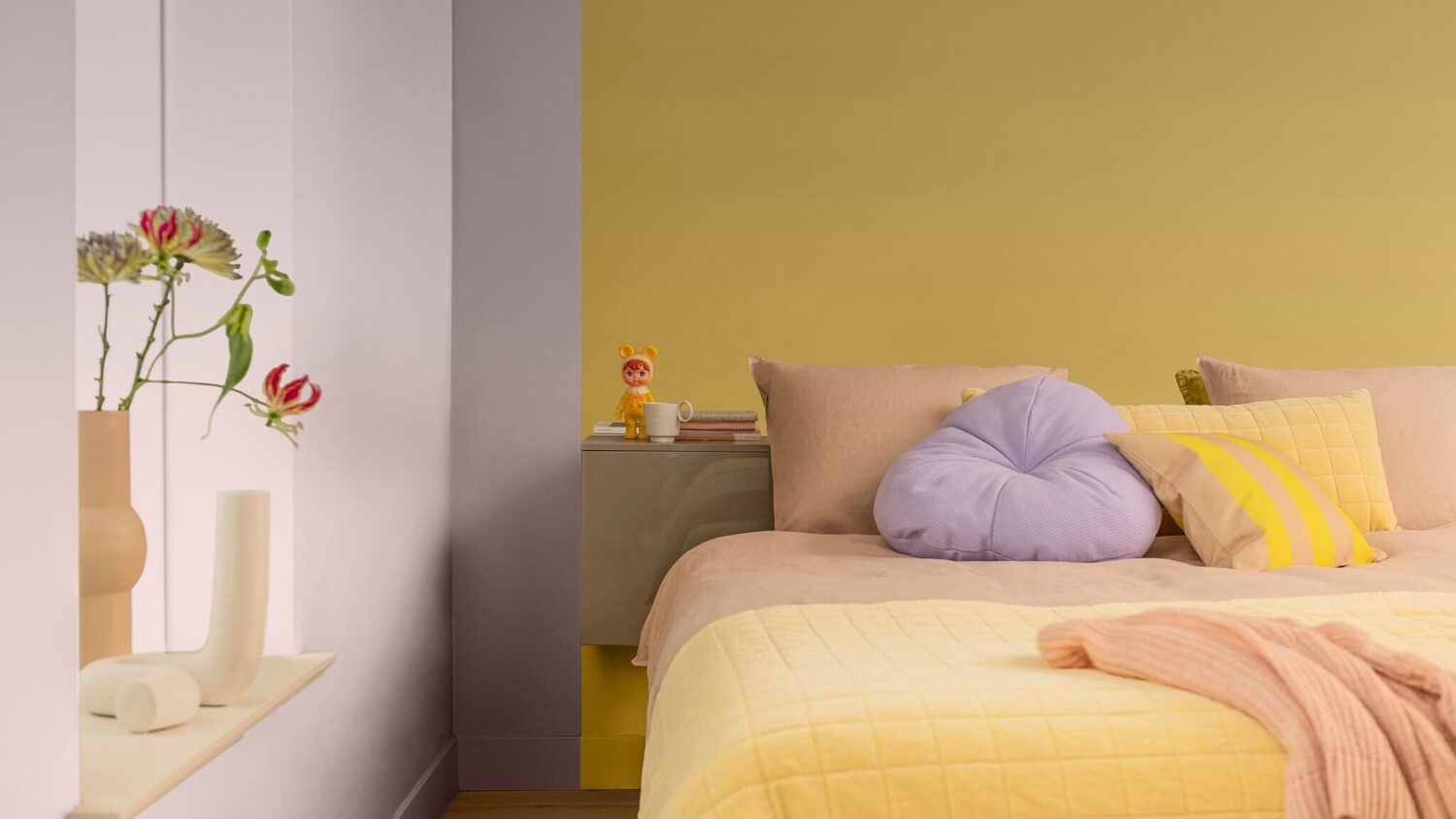 Dulux Colour of the Year 2024: Sweet Embrace 40 uplifting-colour-story-yellow-bedroom-inspiration-nordroom