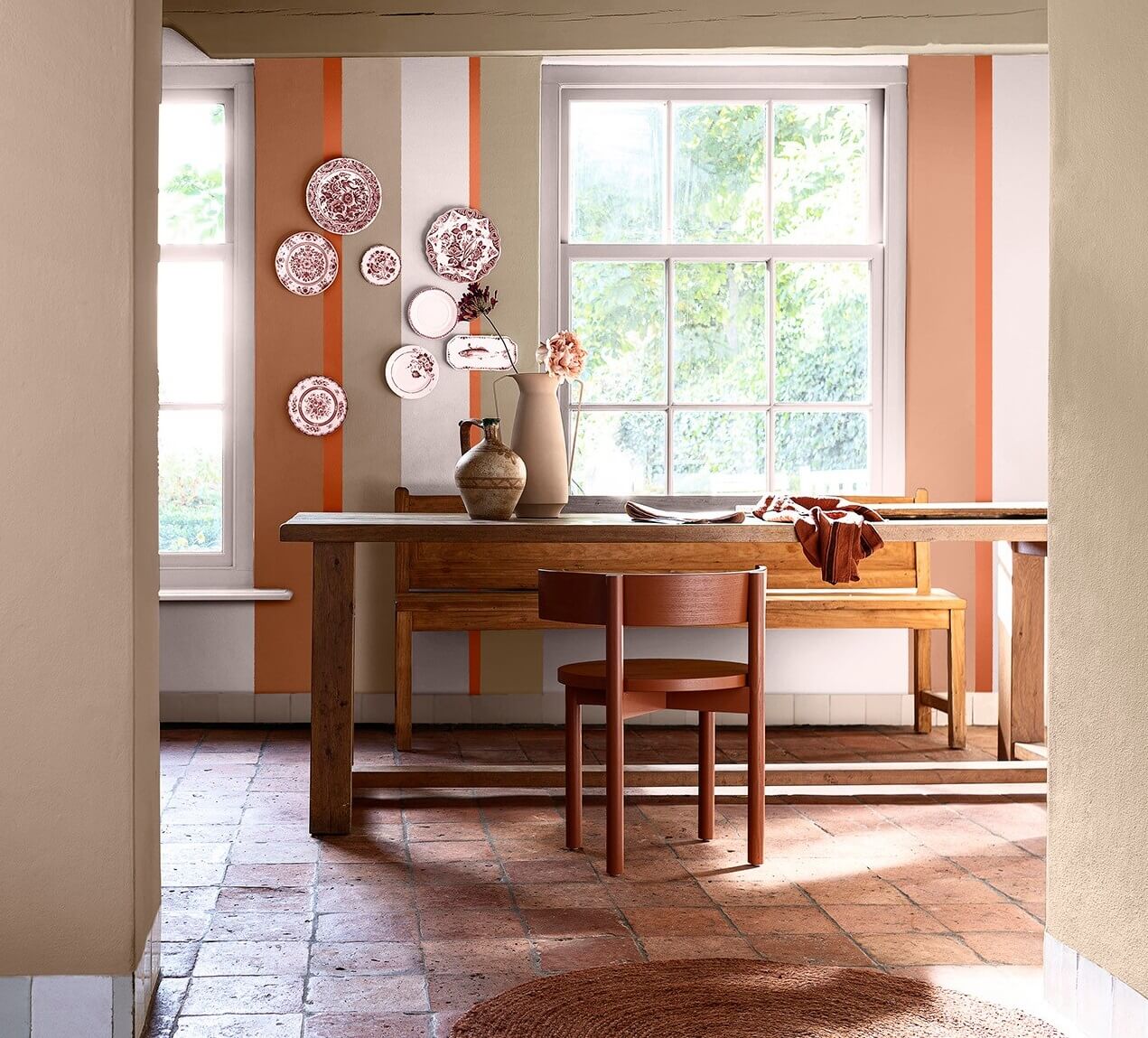 Dulux Colour of the Year 2024: Sweet Embrace 12 warm-colour-story-kitchen-Inspiration-dining-room-dulux-colour-of-the-year-2024-nordroom