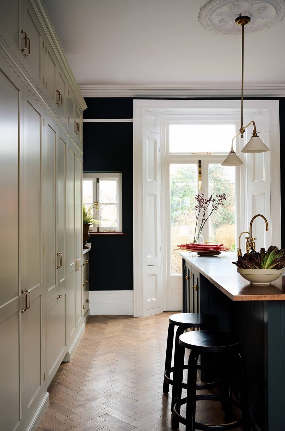 A Green and Greige deVOL Kitchen in a Victorian Townhouse 6 devol-shaker-kitchen-cabinets