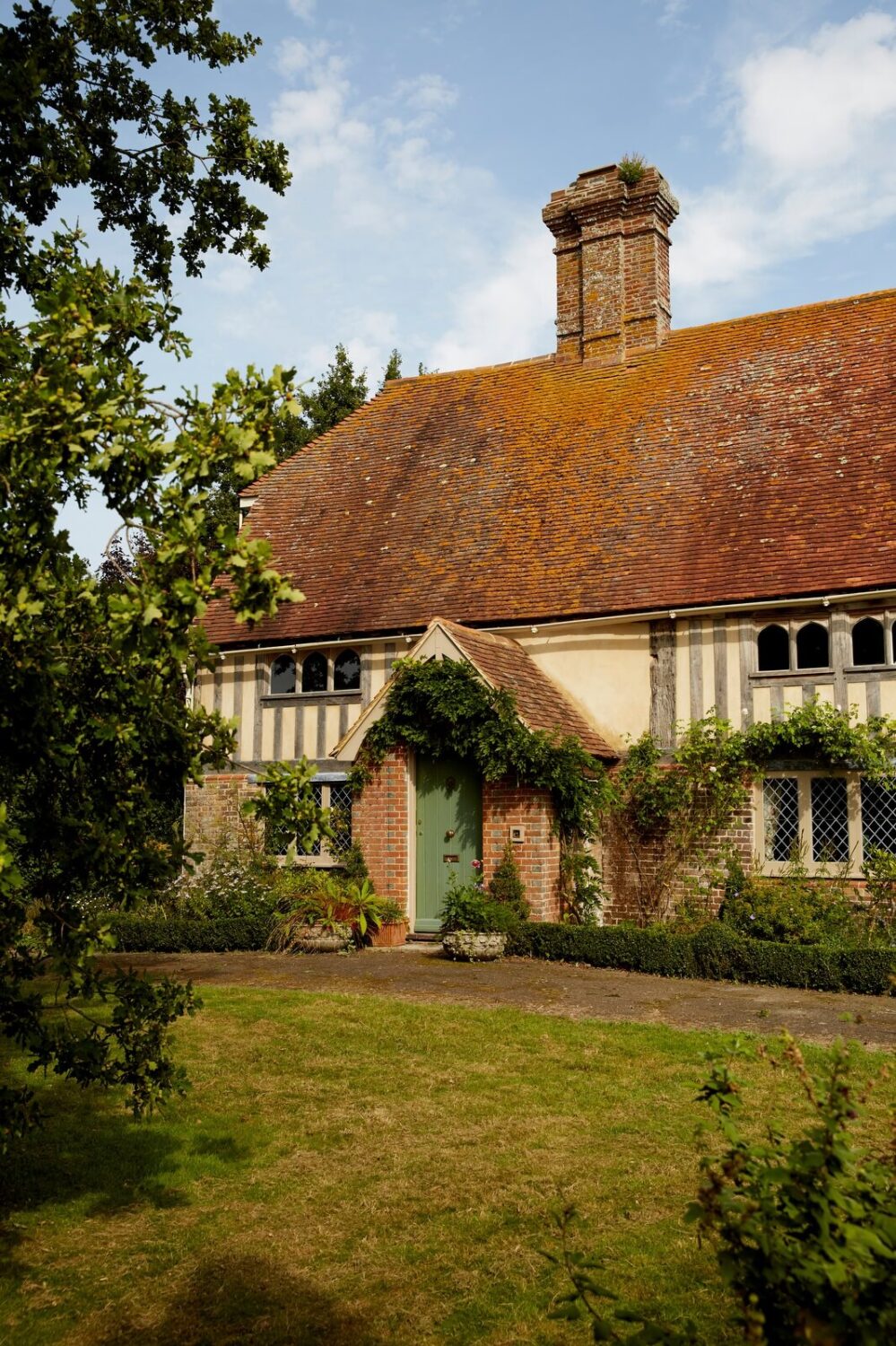 A Charming Historic Farmhouse with a Bright Yellow Kitchen 27 entry english country house