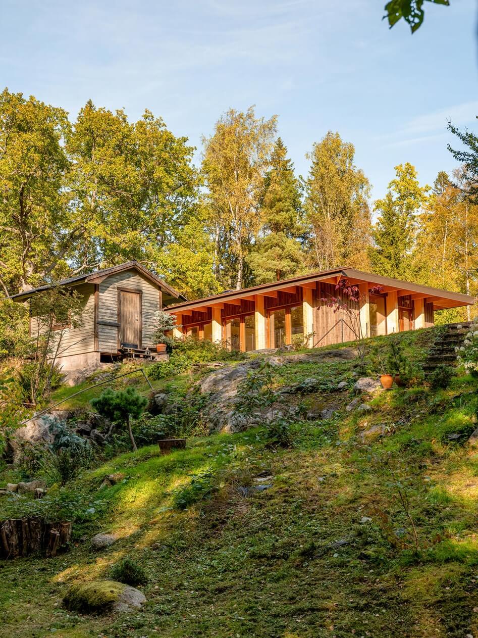 An Architectural Wooden Home with Open Spaces 23 garden-exterior-wooden-swedish-home-nordroom