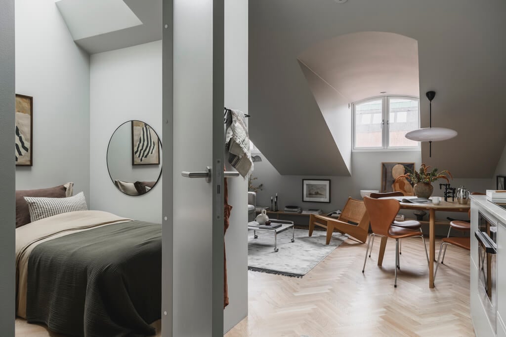 A Stylish Modern Gray Attic Apartment 15 gray-modern-scandinavian-attic-apartment-nordroom