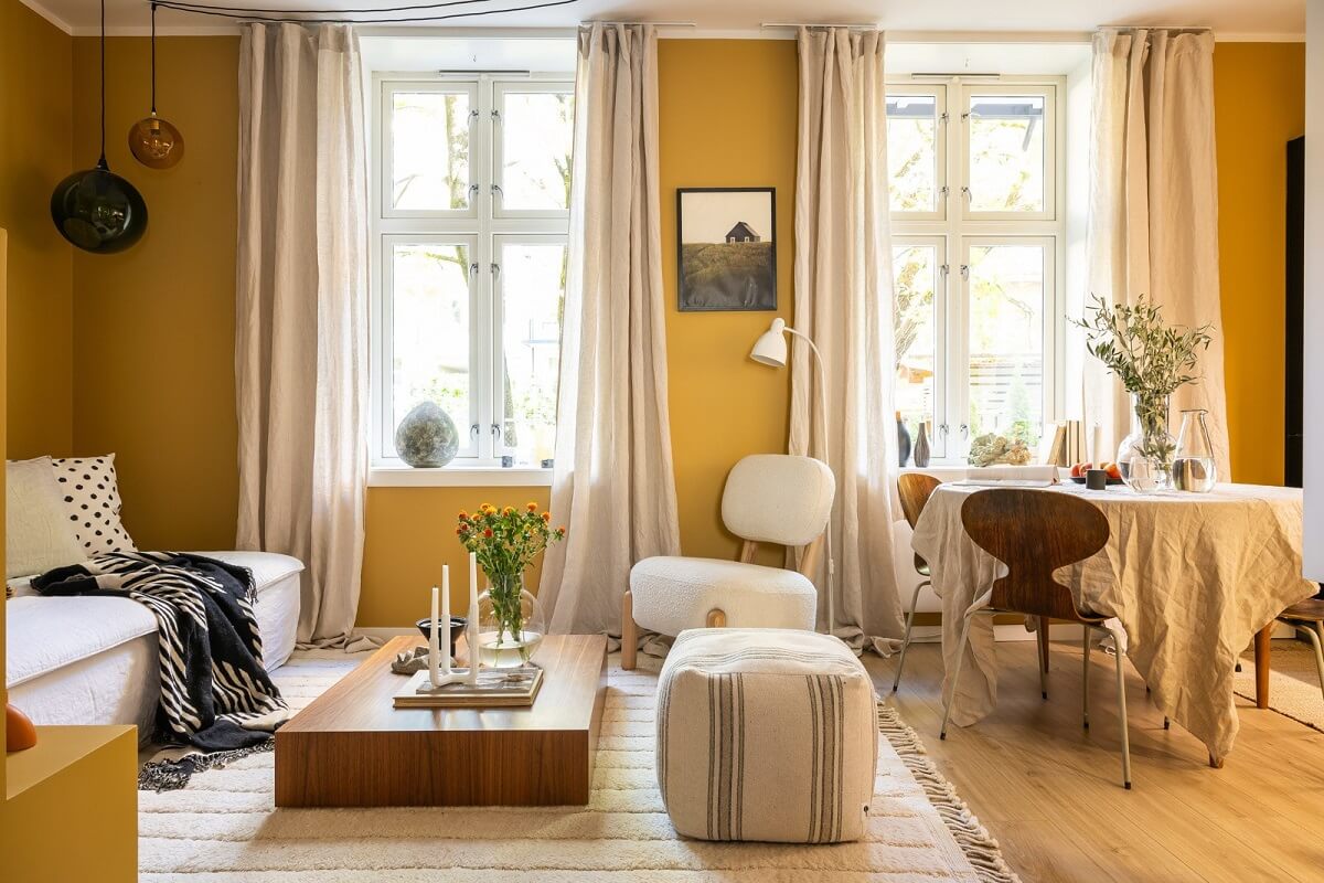 An Oslo Apartment with a Yellow Living Room 4 living-room-yellow-walls-nordroom