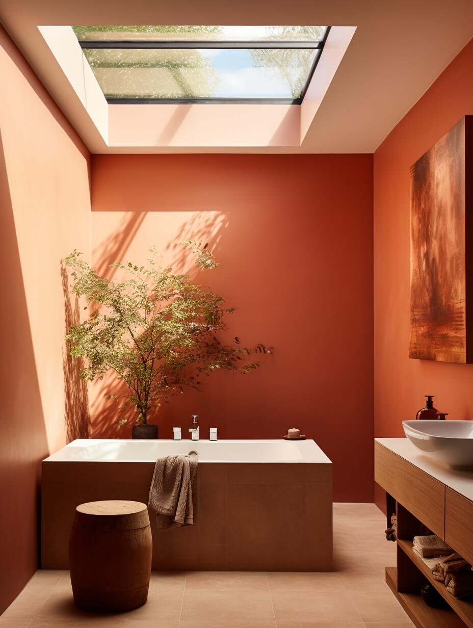 Benjamin Moore Color of the Year 2024: Blue Nova 12 modern terracotta bathroom benjamin moore color trends palette nordroom