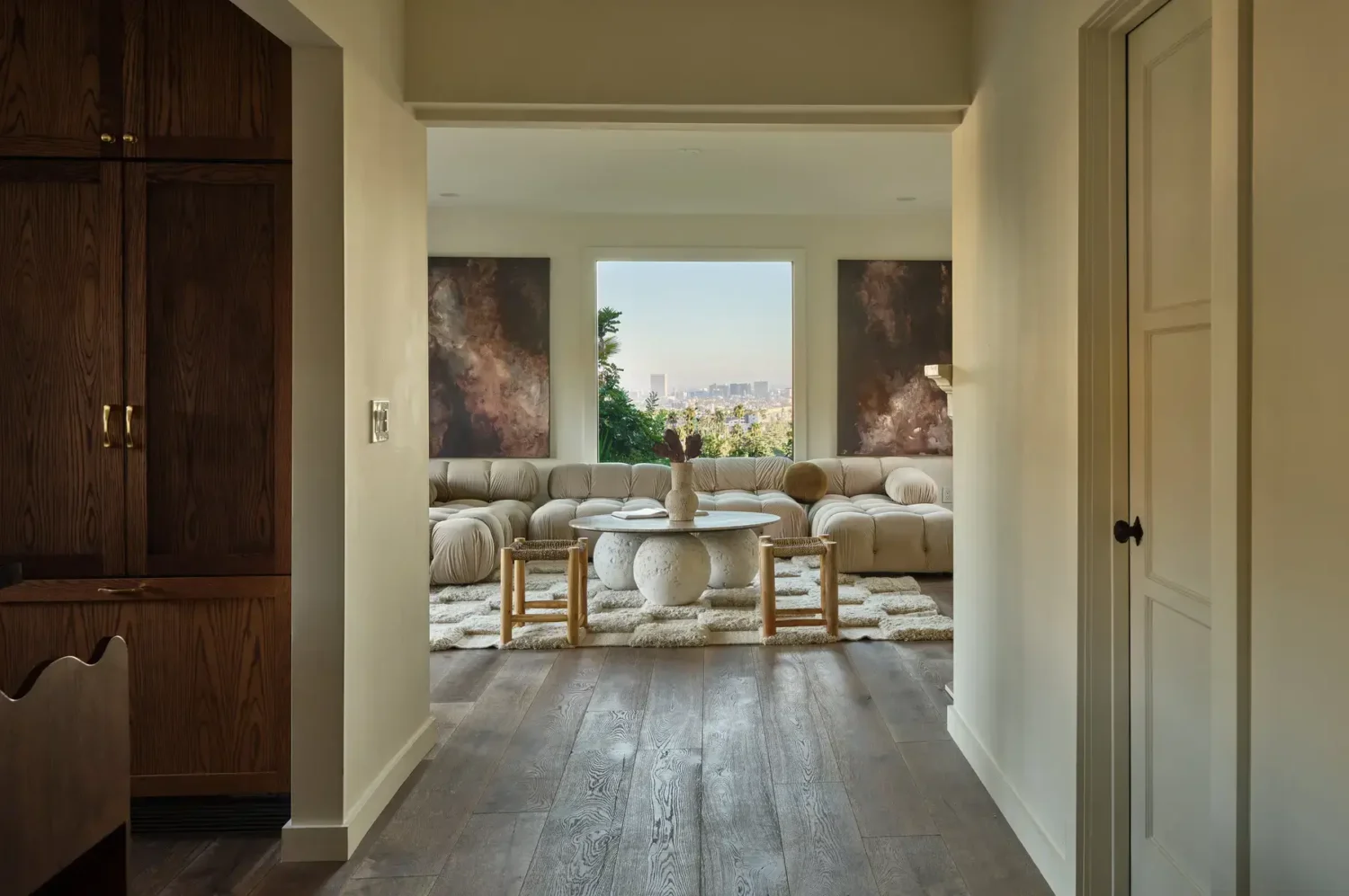 A Renovated Spanish Style Home in Hollywood Hills 16 open-plan-living-space-nordroom