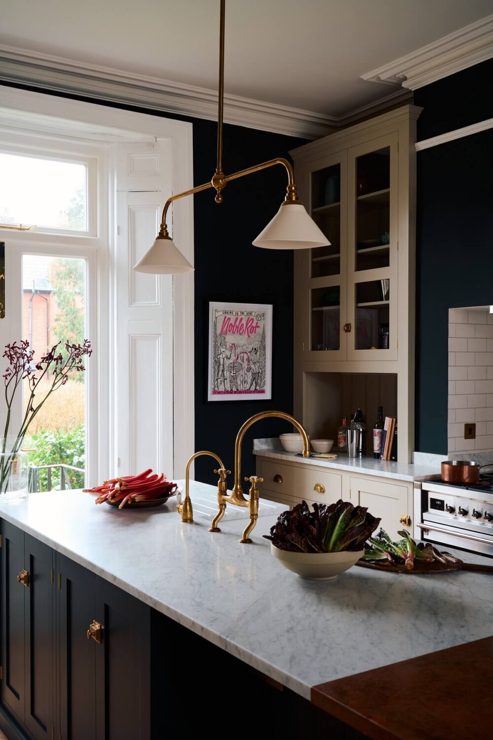 A Green and Greige deVOL Kitchen in a Victorian Townhouse 7 real-shaker-kitchen-island-sink-nordroom