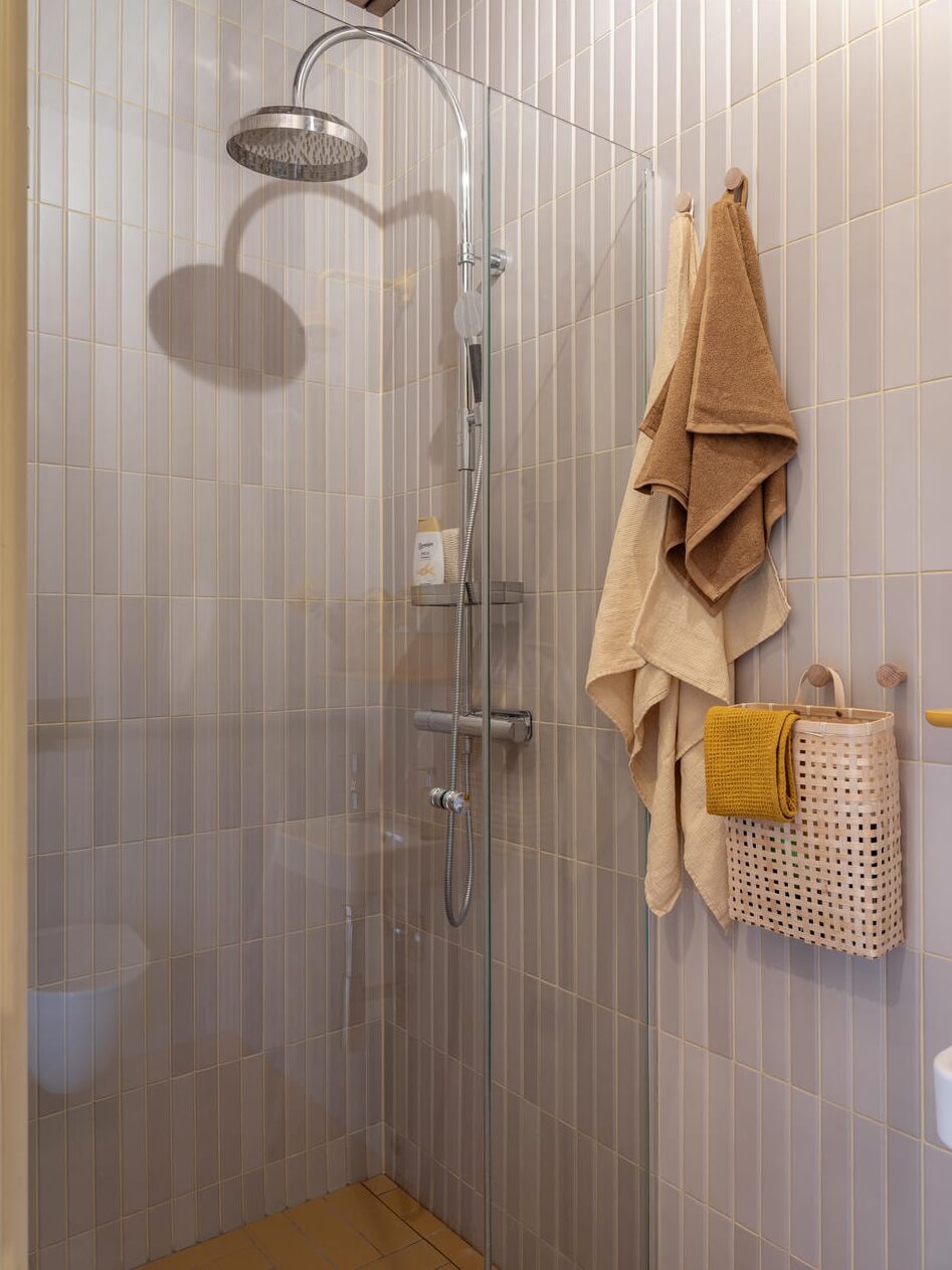 An Architectural Wooden Home with Open Spaces 22 shower-wooden-scandi-home