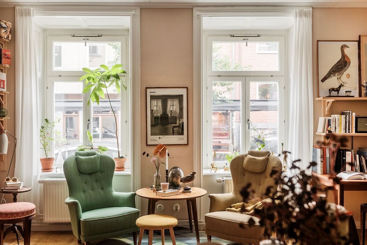 A Vintage Style Apartment in Stockholm 3 vintage-living-room-nordroom