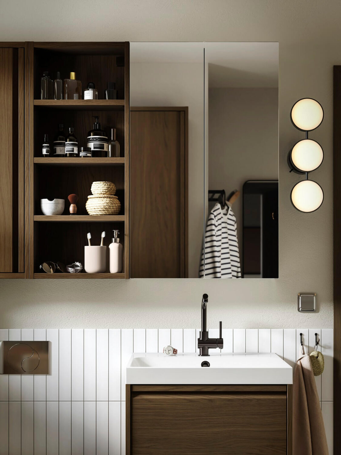 New IKEA Bathroom Collections For A Fresh Start in 2024 8 IKEA-HAGAÅN-open-mirror-cabinet-nordroom