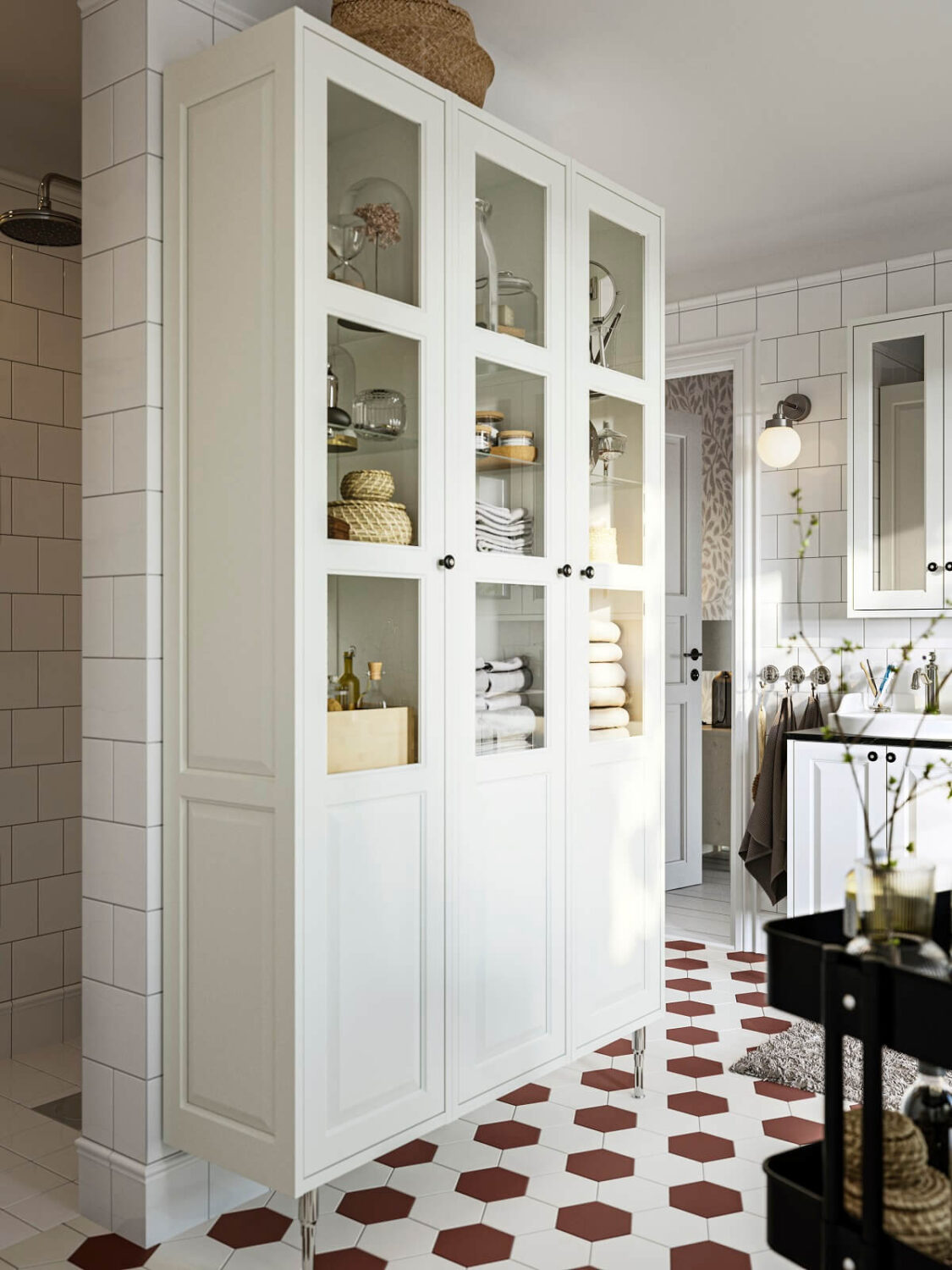 New IKEA Bathroom Collections For A Fresh Start in 2024 16 IKEA-TÄNNFORSEN-high-bathroom-cabinets-nordroom