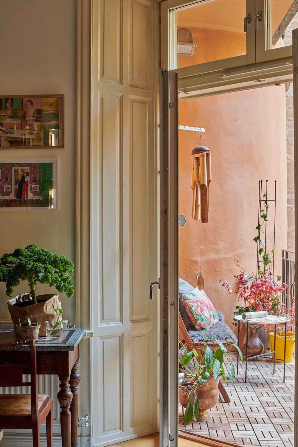 A Romantic Apartment with Original Details 21 balcony-view-apartment