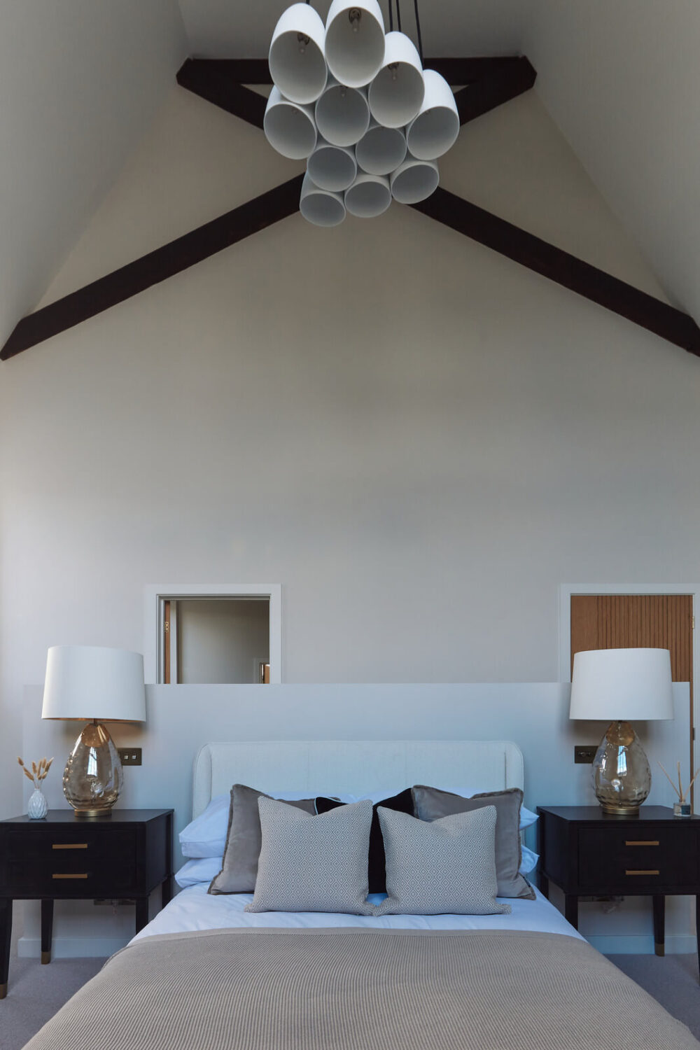 A Converted 19th Century Chapel in Bath 14 bedroom-high-pitched-ceiling-exposed-beams-nordroom