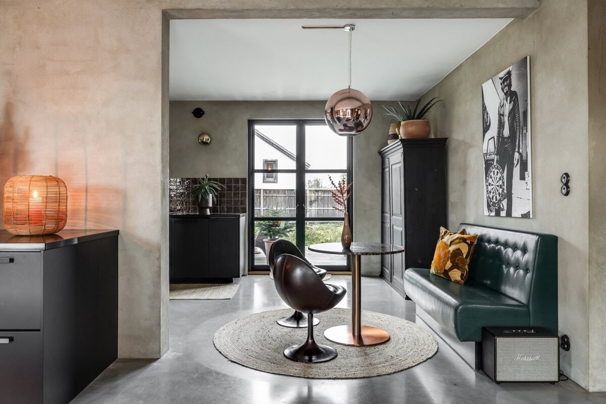A Unique Bohemian Family Home in a Former Swedish Bakery 19 breakfast-nook-vintage-seating-nordroom