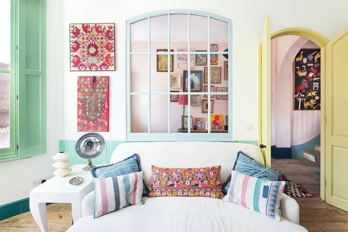 A Playful Colorful Eclectic Artist Home in London 15 colorful artist home england