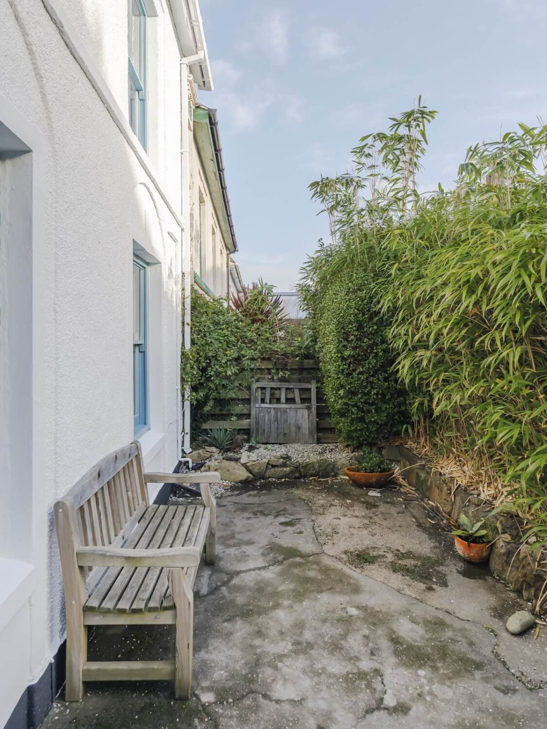 A Light Coastal Home in England 19 garden patio coastal home england