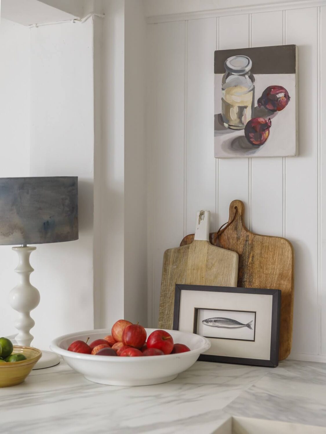 A Light Coastal Home in England 10 kitchen detail cutting boards