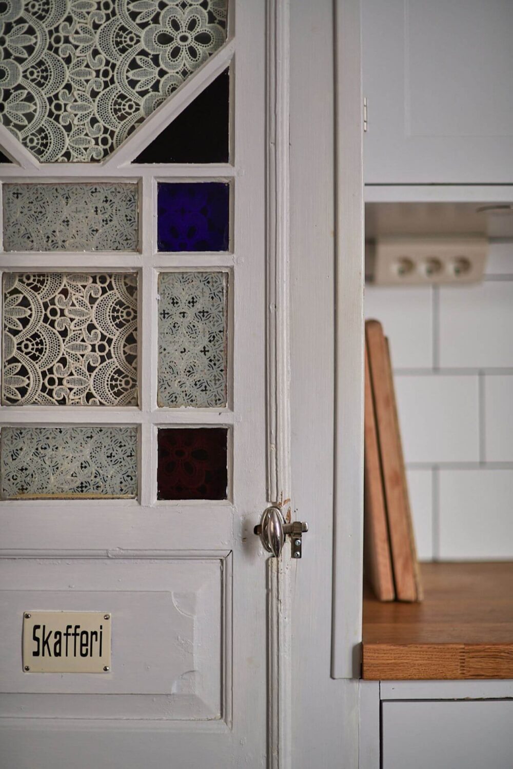A Romantic Apartment with Original Details 20 kitchen-door-detail