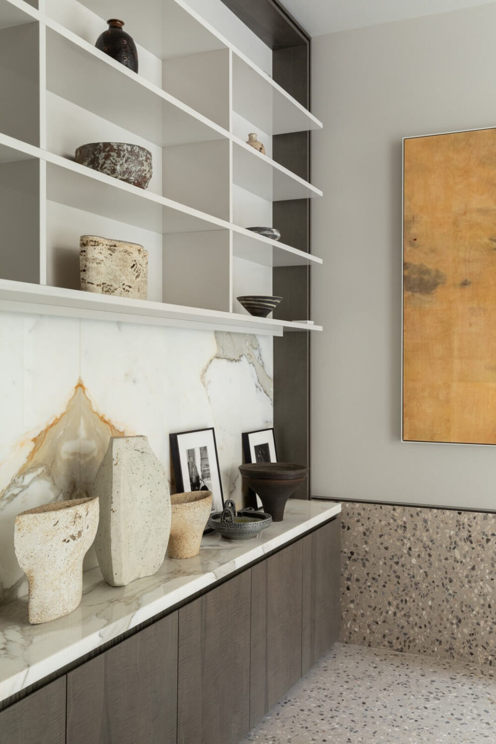 A Unique London Home with Terrazzo Tiles and a Roof Terrace 9 kitchen terrazzo tiles