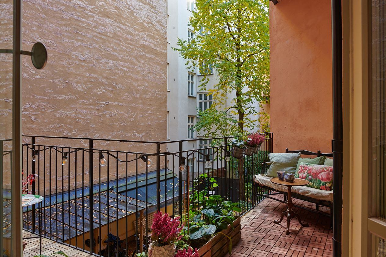 A Romantic Apartment with Original Details 22 large-balcony-romantic-bedroom