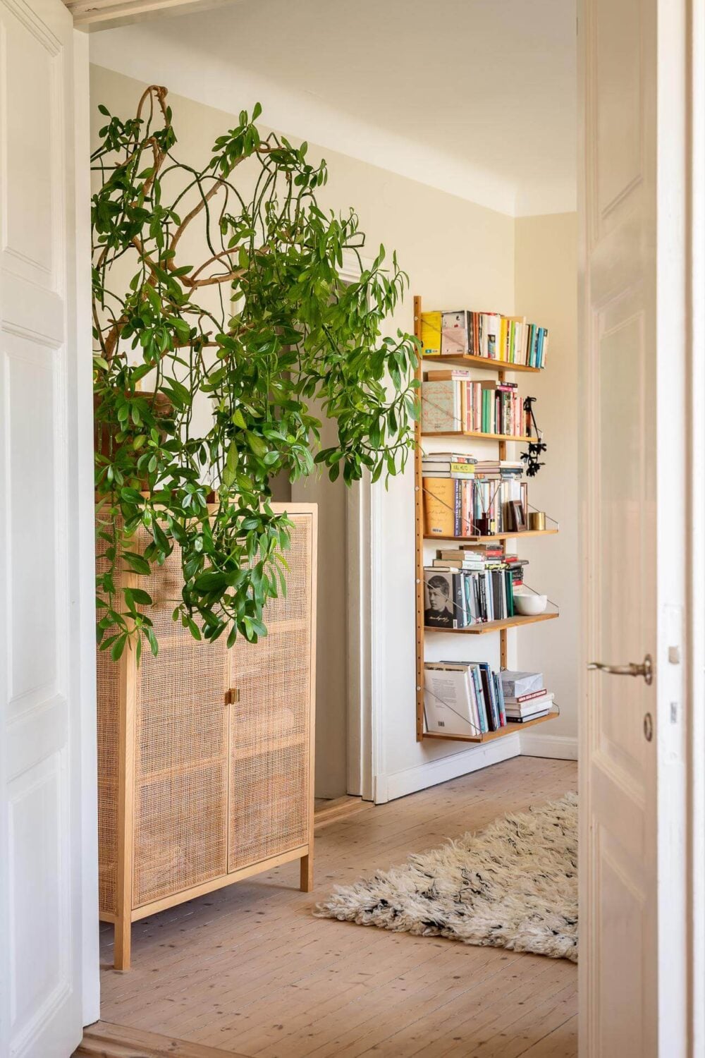 Colorful Decor in a Scandinavian Apartment 7 living-room-detail-plants