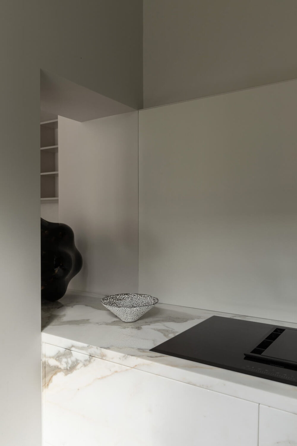A Unique London Home with Terrazzo Tiles and a Roof Terrace 16 modern kitchen marble worktop