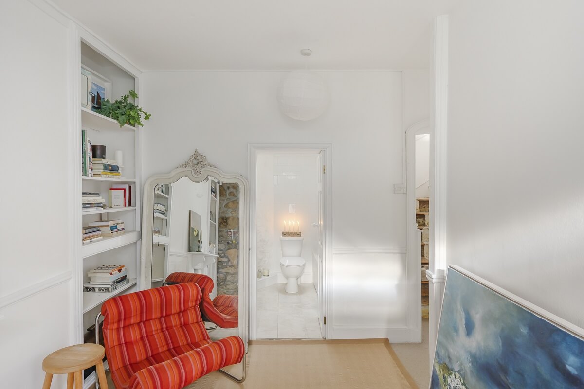 A Light Coastal Home in England 12 reading room coastal home