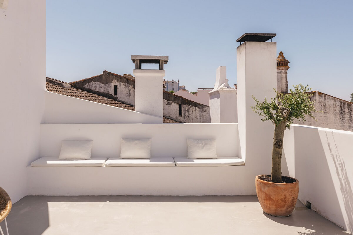 A Renovated 19th Century House with a Minimalistic Decor 14 roof-terrace-built-in-bench-nordroom