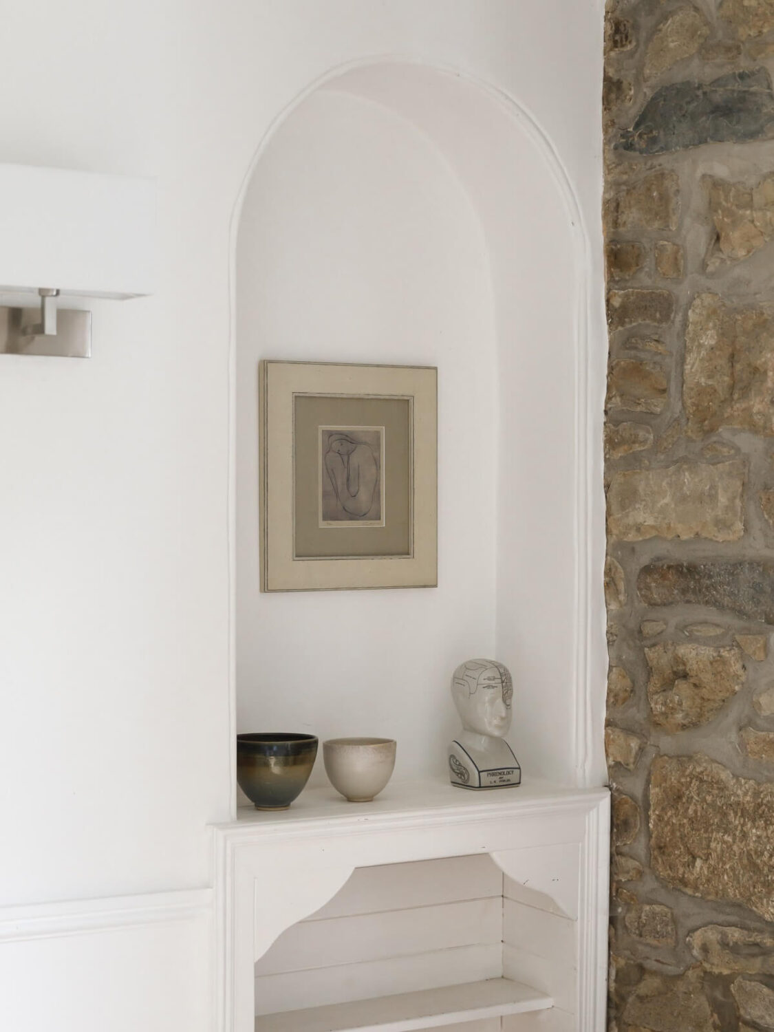 A Light Coastal Home in England 4 wall niche coastal home england