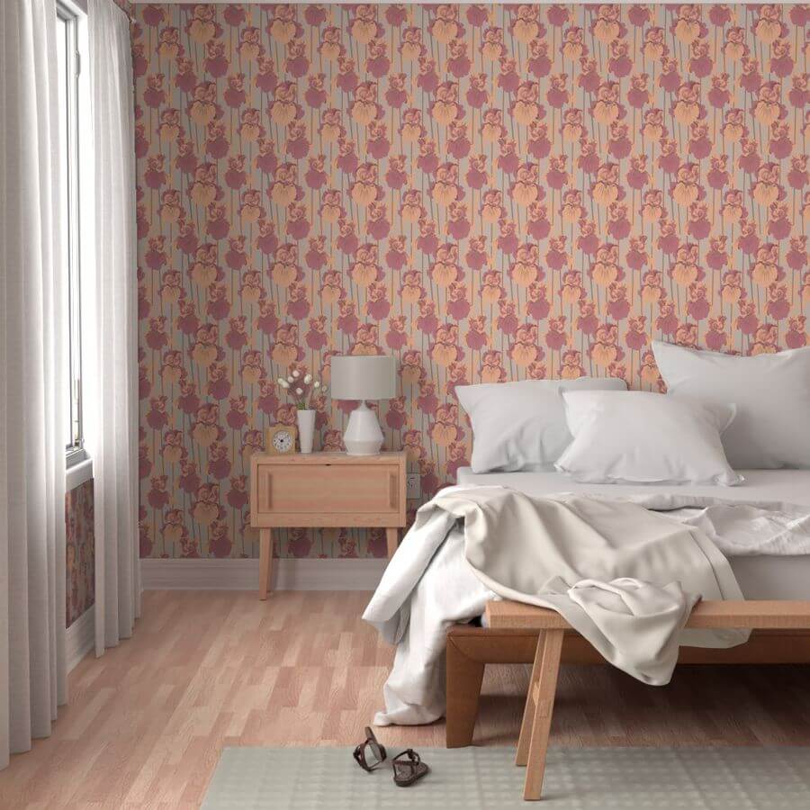 16032110 iris 2 peach fuzz pantone color year 2024 by lapetitelecour Pantone Color of the Year 2024 Home Decor Inspiration