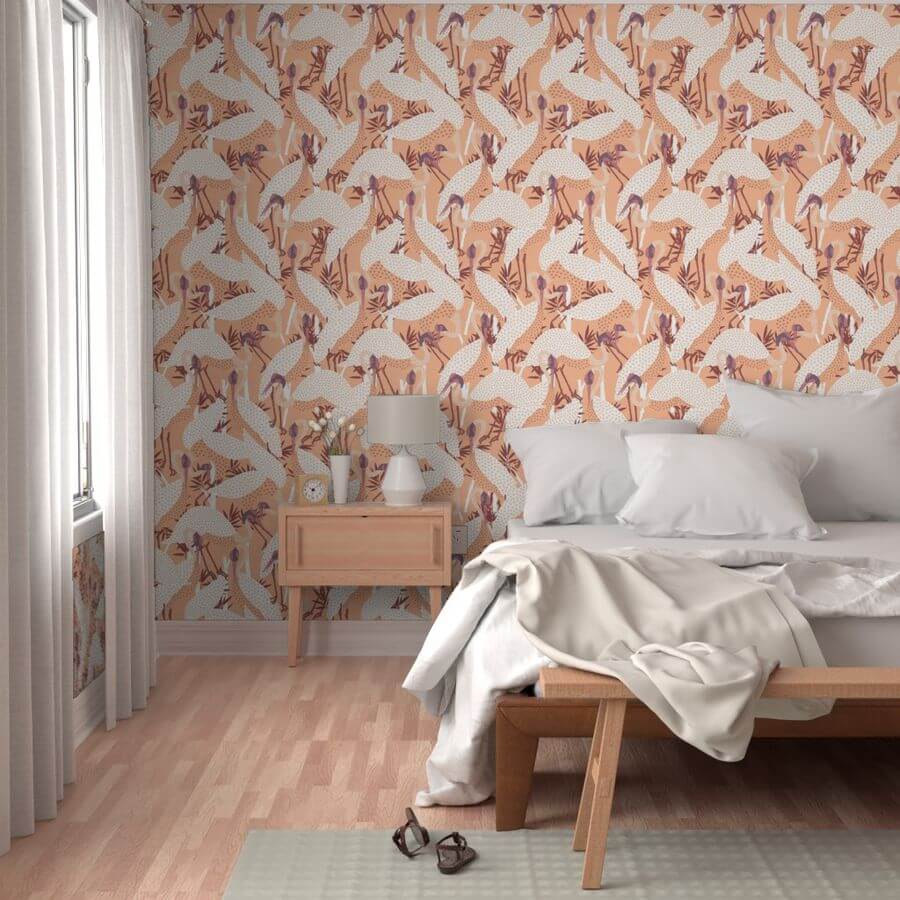 16040108 aurora heron spring peach fuzz pantone color year 2024 by holli zollinger Pantone Color of the Year 2024 Home Decor Inspiration