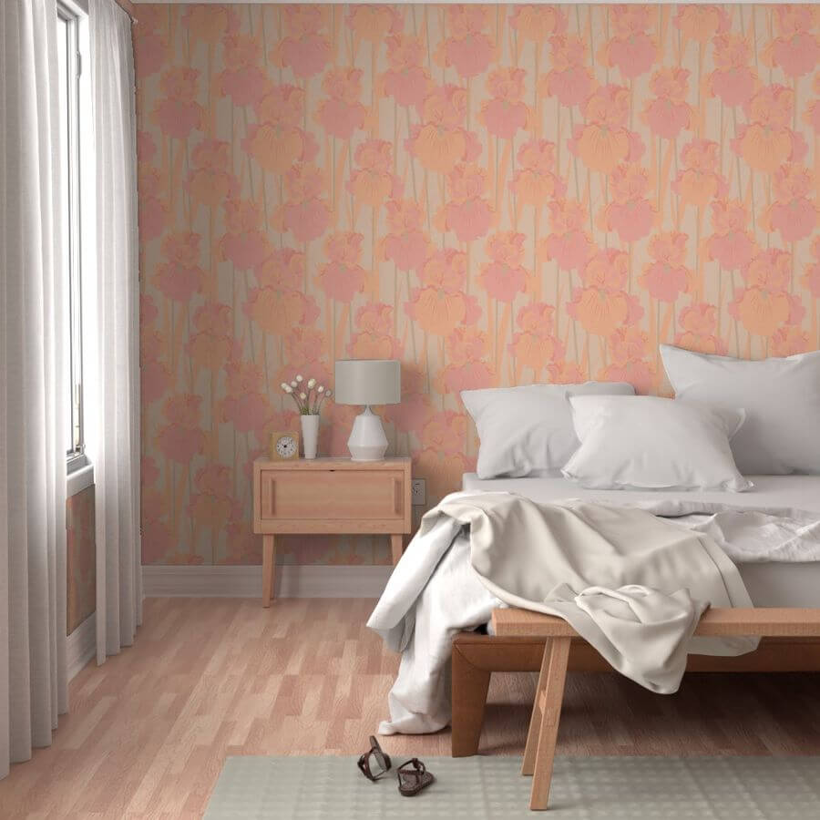 16048651 iris 1 peach fuzz pantone color year 2024 by lapetitelecour Pantone Color of the Year 2024 Home Decor Inspiration
