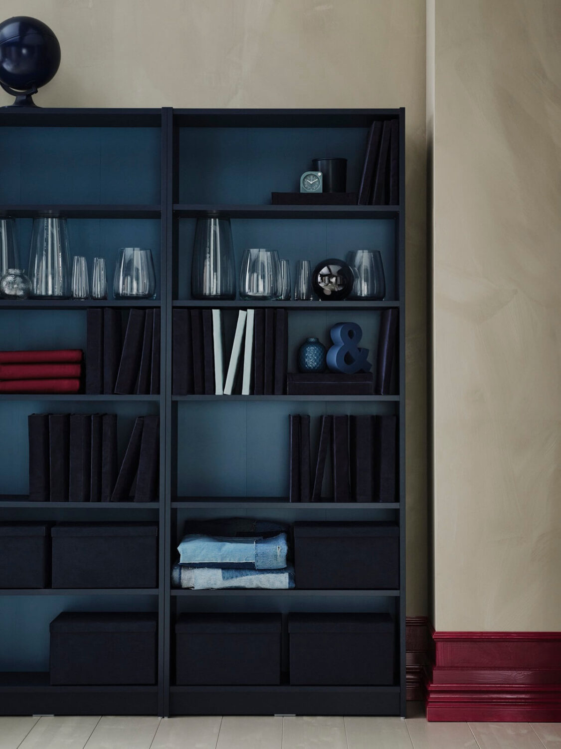 New IKEA Products January 2024: For Easy Style Tweaks 15 black-blue-ikea-billy-bookcase-nordroom