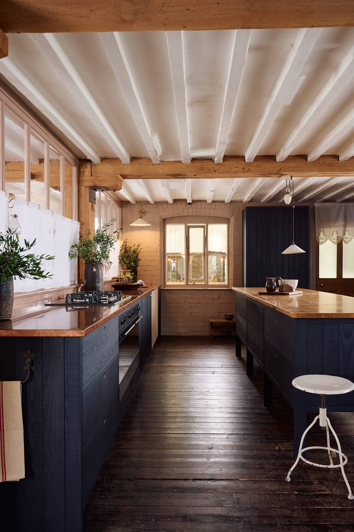 blue-sebastian-cox-kitchen-copper-worktop-wooden-floor-nordroom