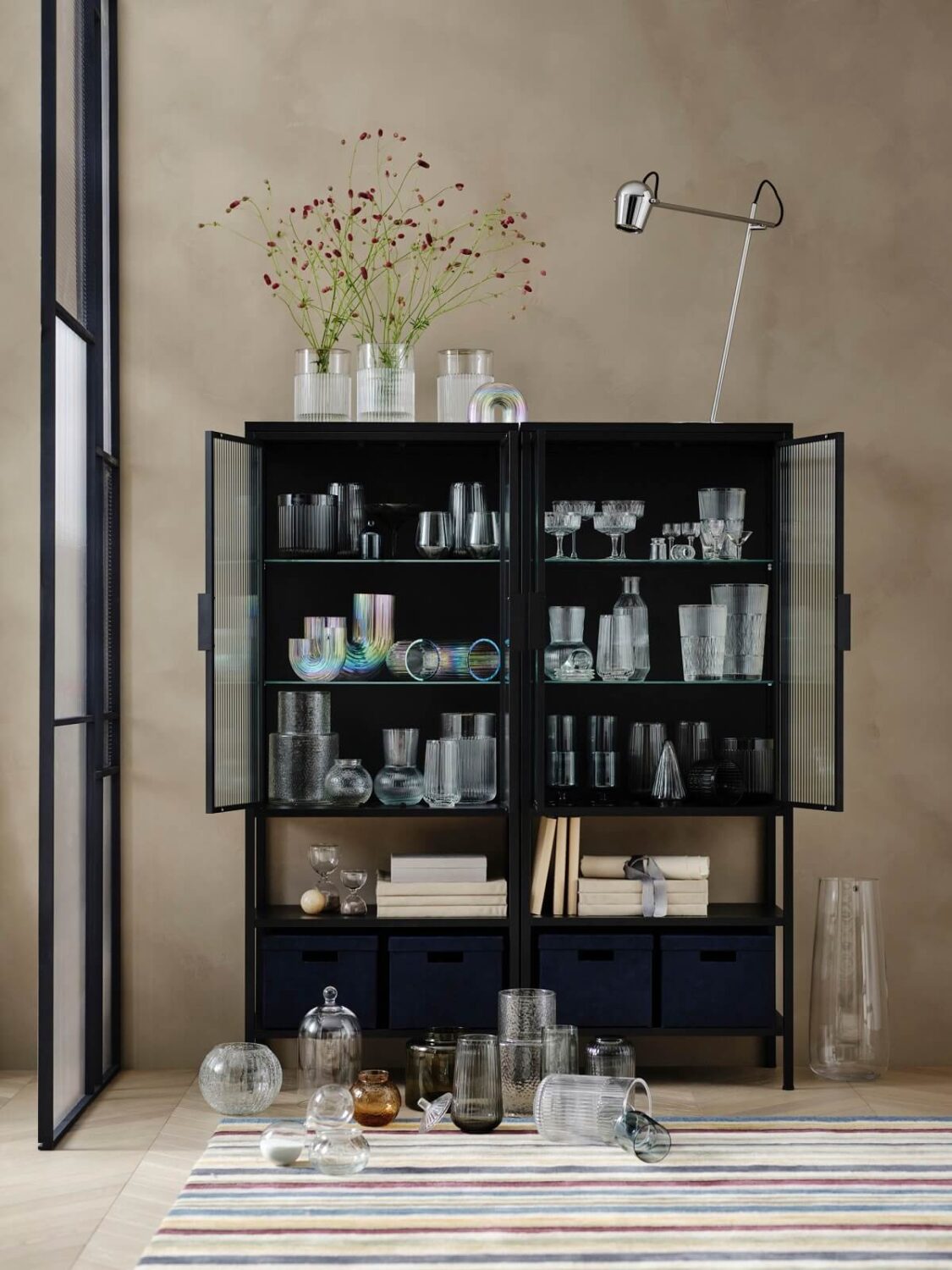 New IKEA Products January 2024: For Easy Style Tweaks 6 ikea-MOSSJÖN-glass-fronted-cabinet-nordroom