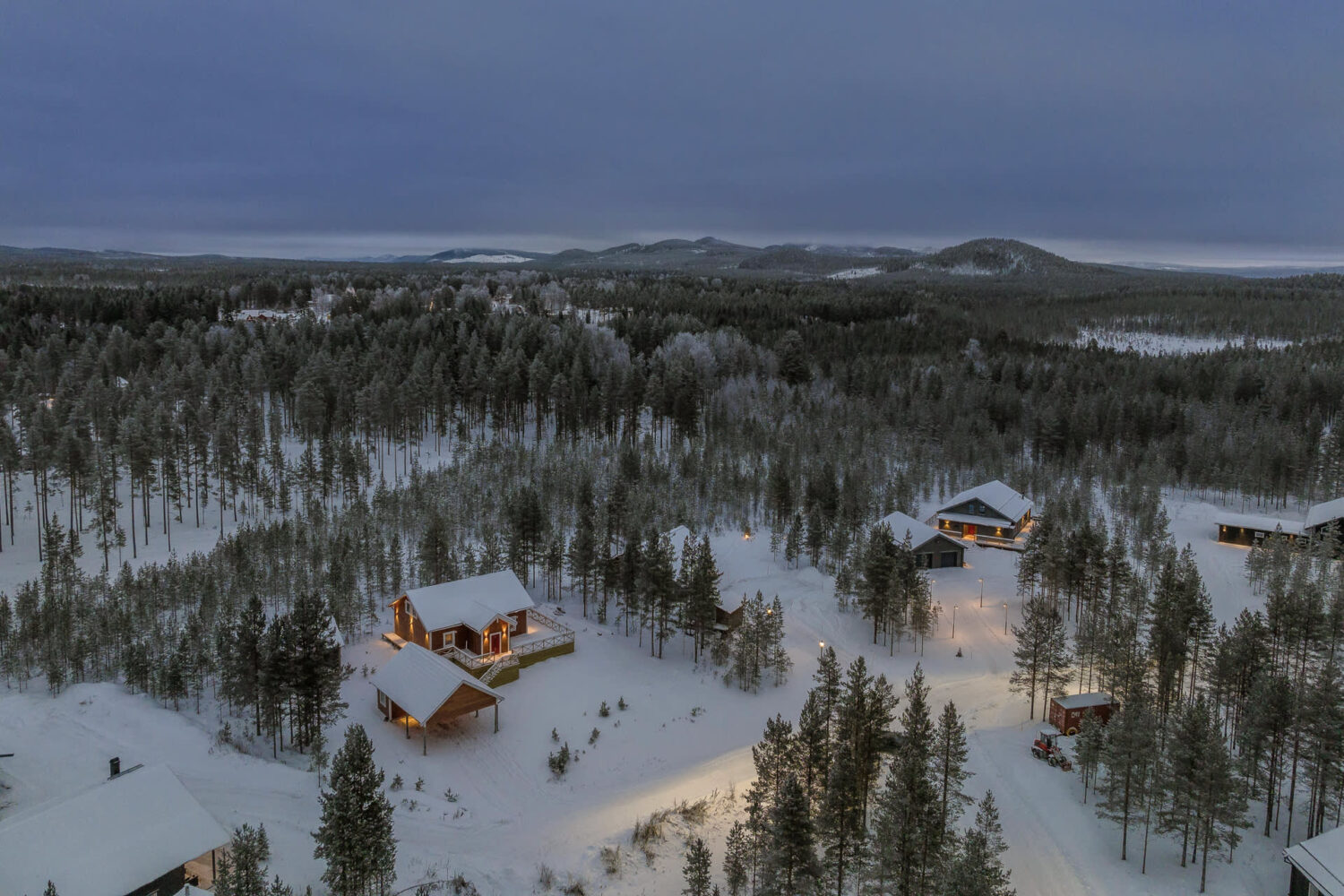 A Cozy Log House in Sweden 25 landscape-snow-red-log-house-sweden-nordroom