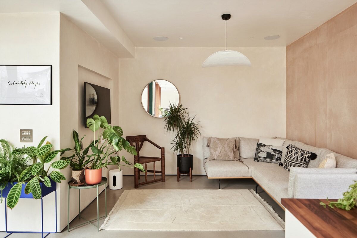 A Modern House Centered Around a Courtyard 9 modern-living-room-light-colors-nordroom