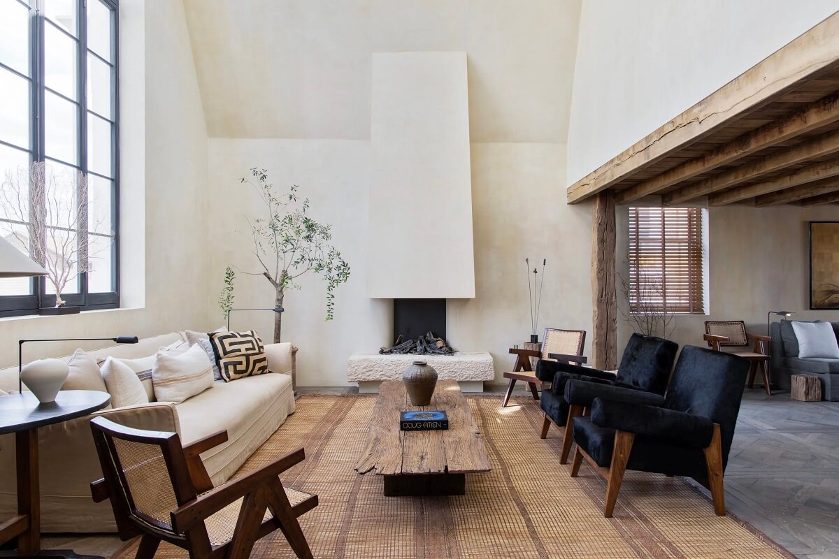 Modern Rustic Interiors in a Notting Hill Penthouse 1 modern-rustic-interiors-living-room-notting-hill-apartment-nordroom