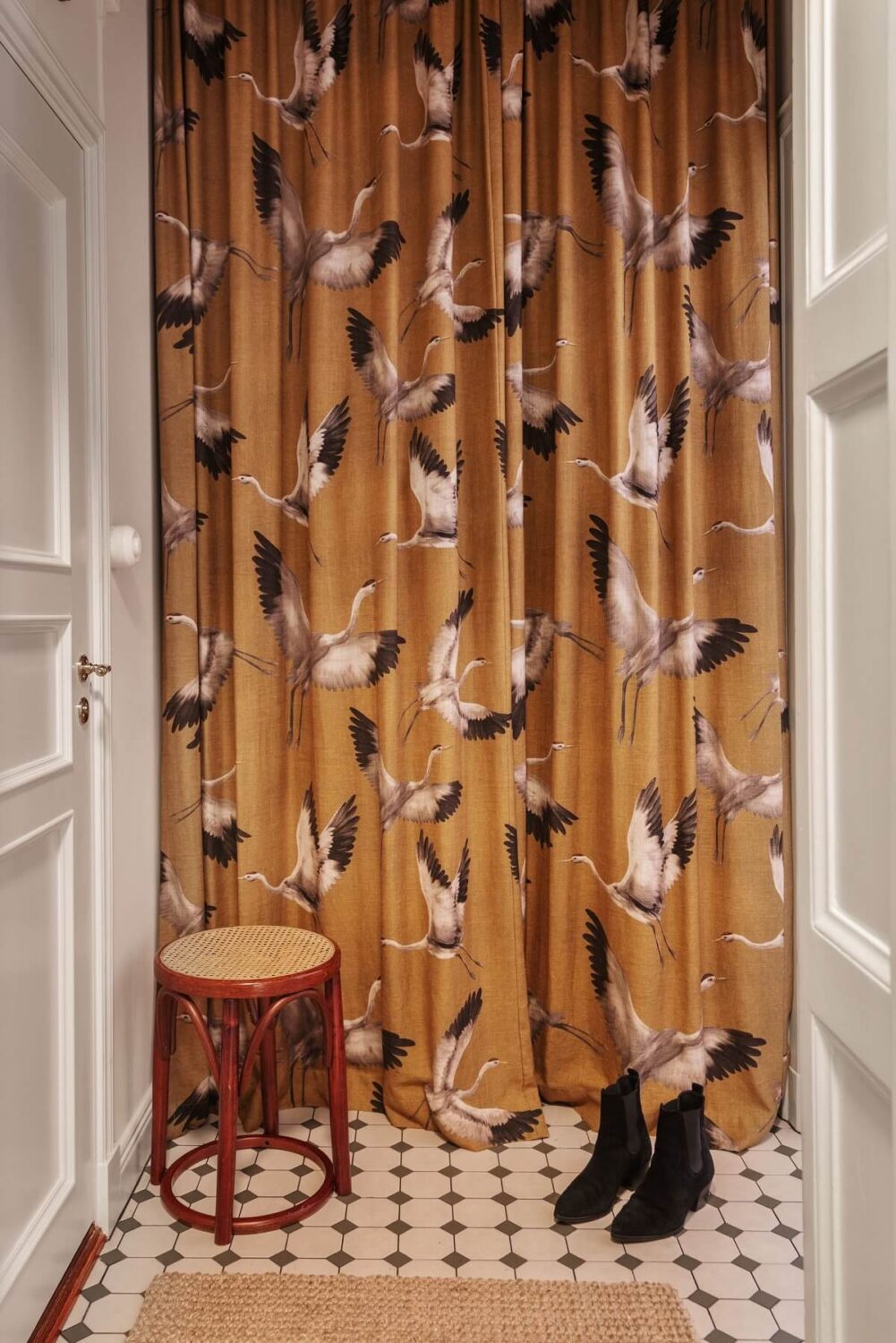 Best of 2023: Hallways 13 ochre yellow curtain hallway nordroom