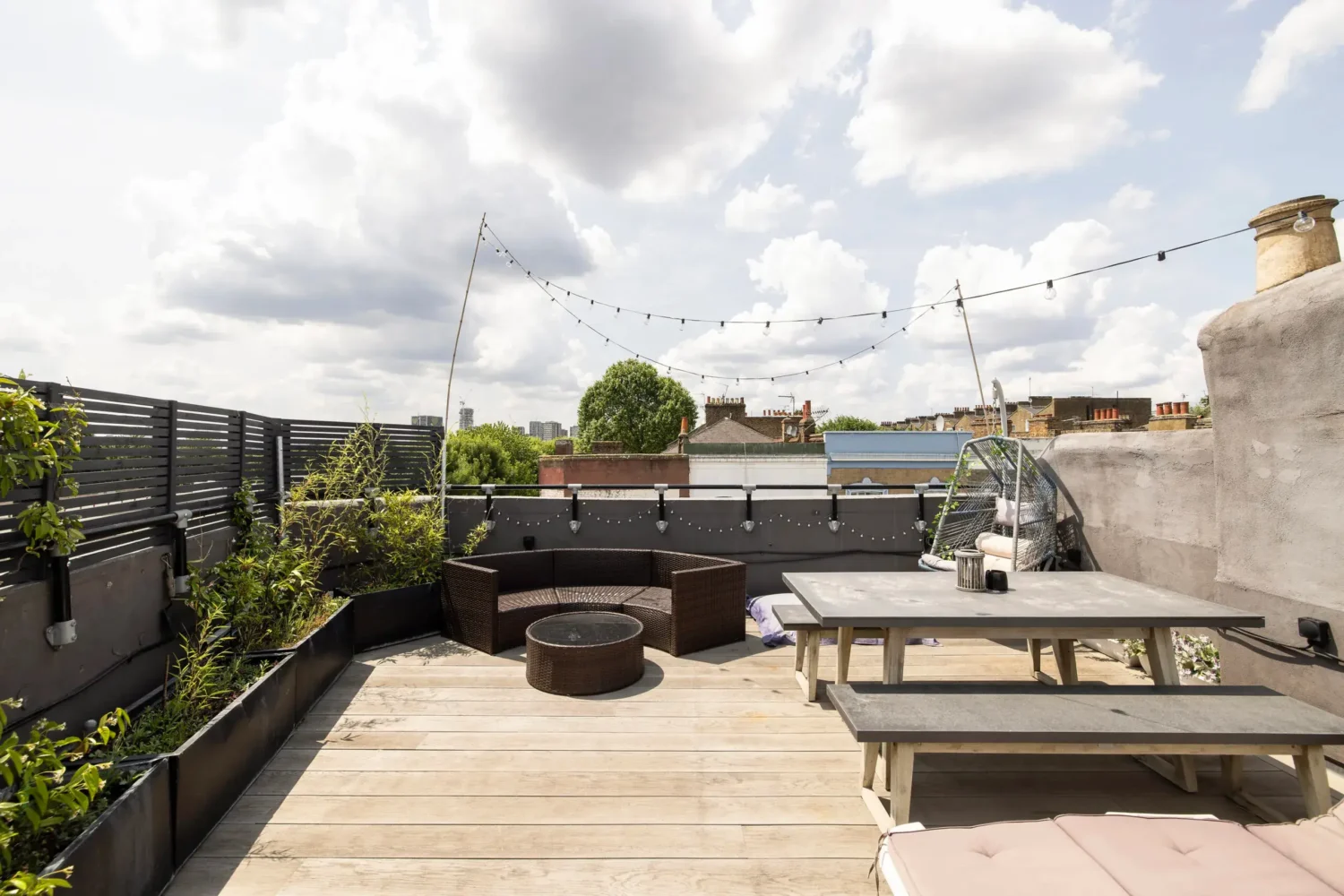 A London Maisonette with Color Pops 10 roof terrace notting hill apartment nordroom A London Maisonette with Color Pops