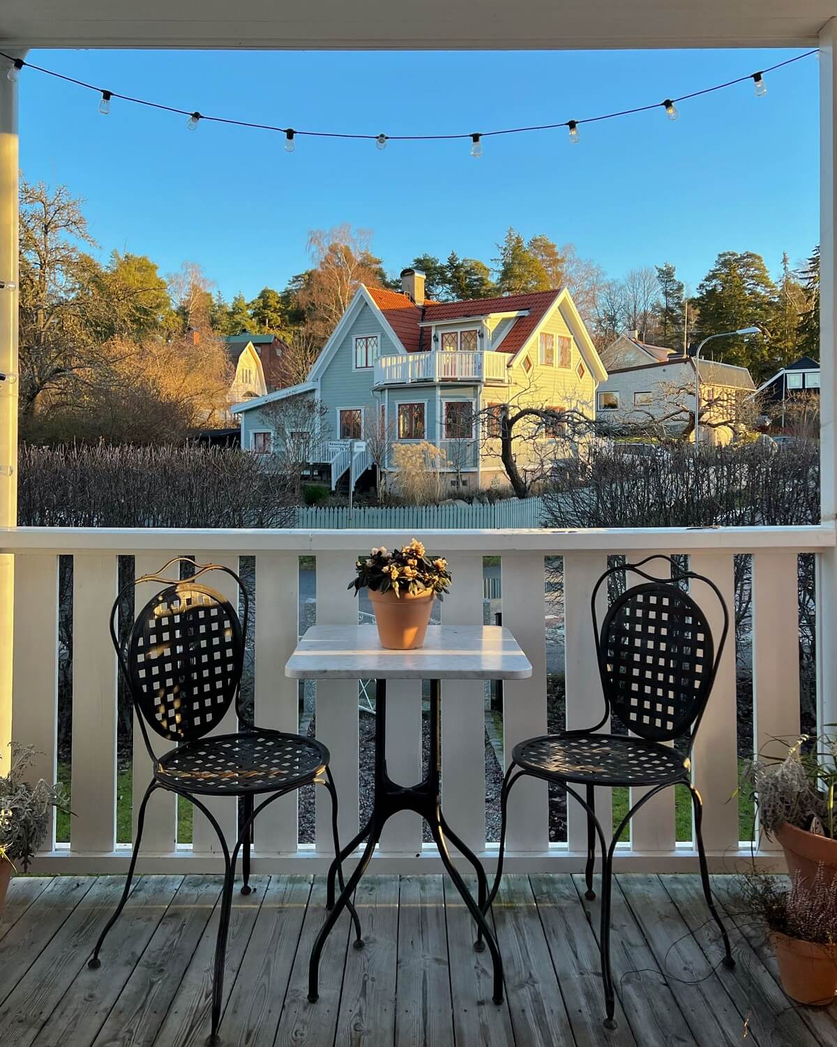 A Light Family Home in a Historic Yellow Villa 31 balcony swedish family home nordroom