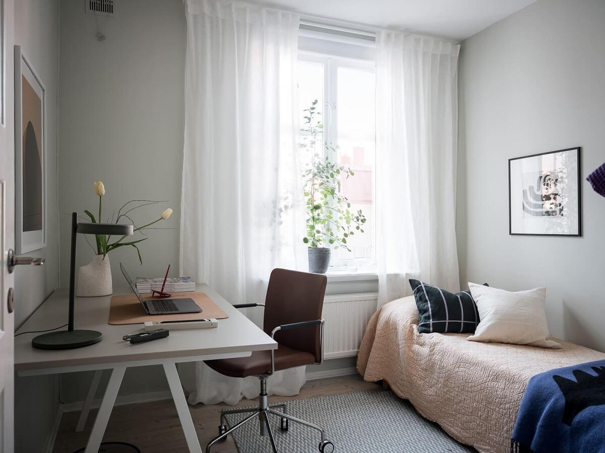 A Light-Filled Swedish Duplex is a Lovely Family Home 19 bedroom with home office nordroom