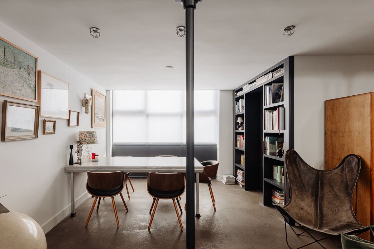 An Industrial Loft Apartment in Amsterdam 10 dining-space-industrial-loft