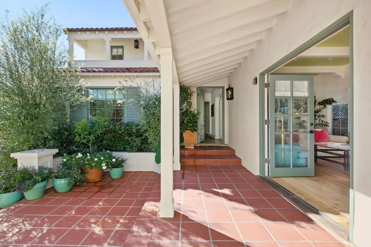 Emma Stone's Colorful Spanish-Style Los Angeles Home is For Sale 22 garden-terrace-emma-stone-los-angeles-nordroom